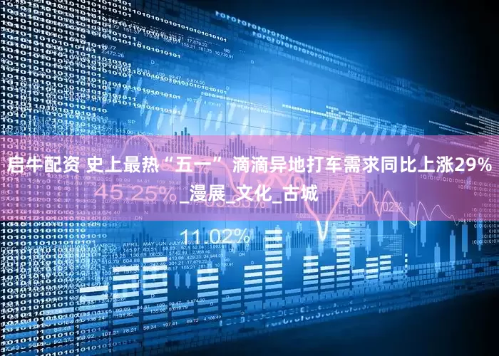 启牛配资 史上最热“五一” 滴滴异地打车需求同比上涨29%_漫展_文化_古城