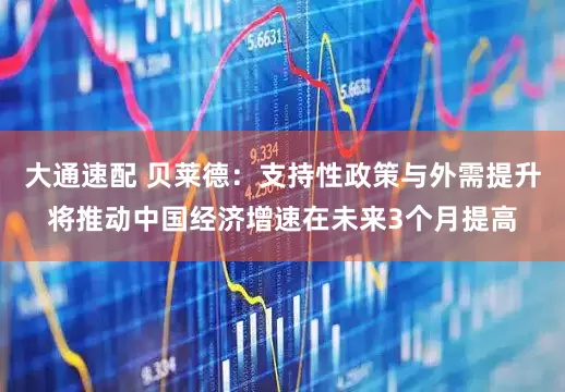 大通速配 贝莱德：支持性政策与外需提升将推动中国经济增速在未来3个月提高